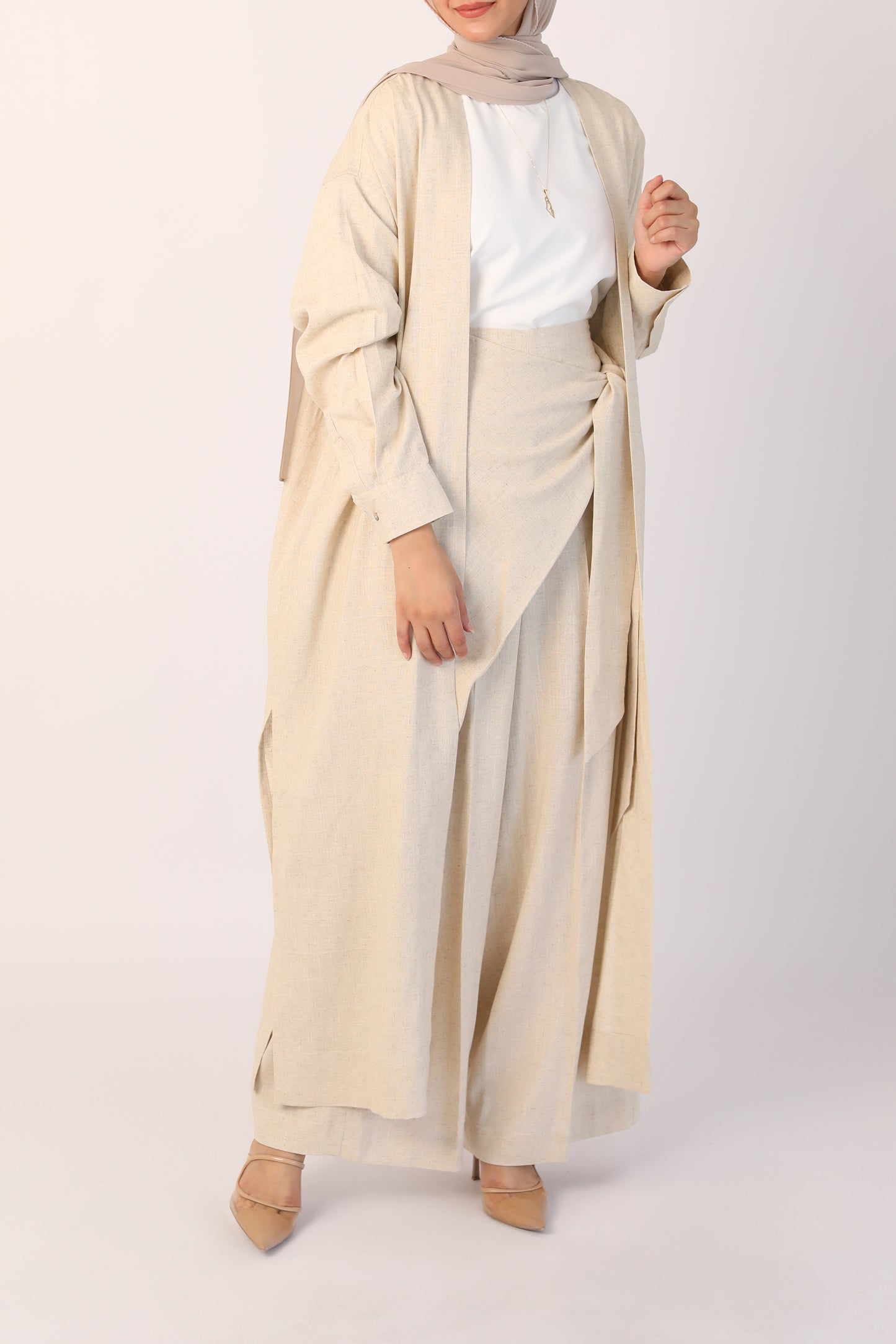 Asymmetrical Linen Co-ords