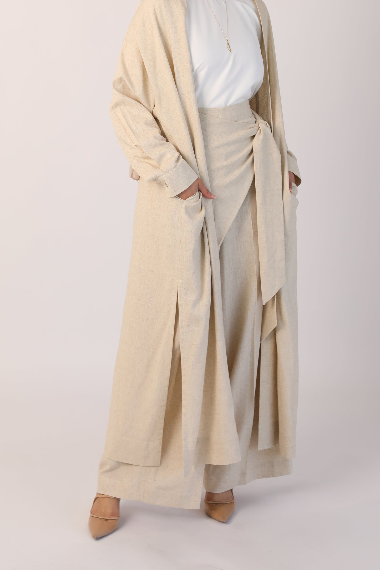 Asymmetrical Linen Co-ords