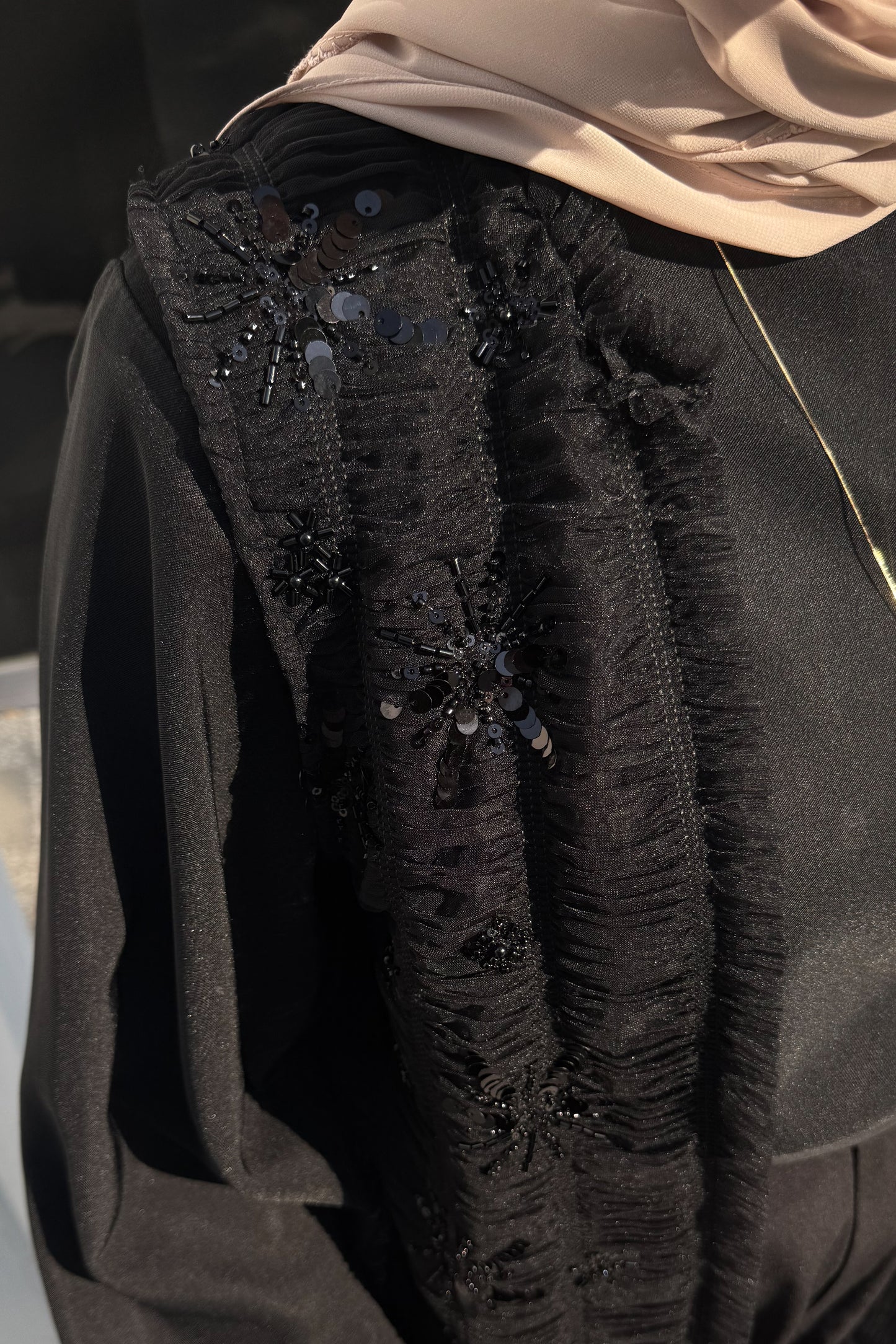 Embellished Chiffon Stones Vest