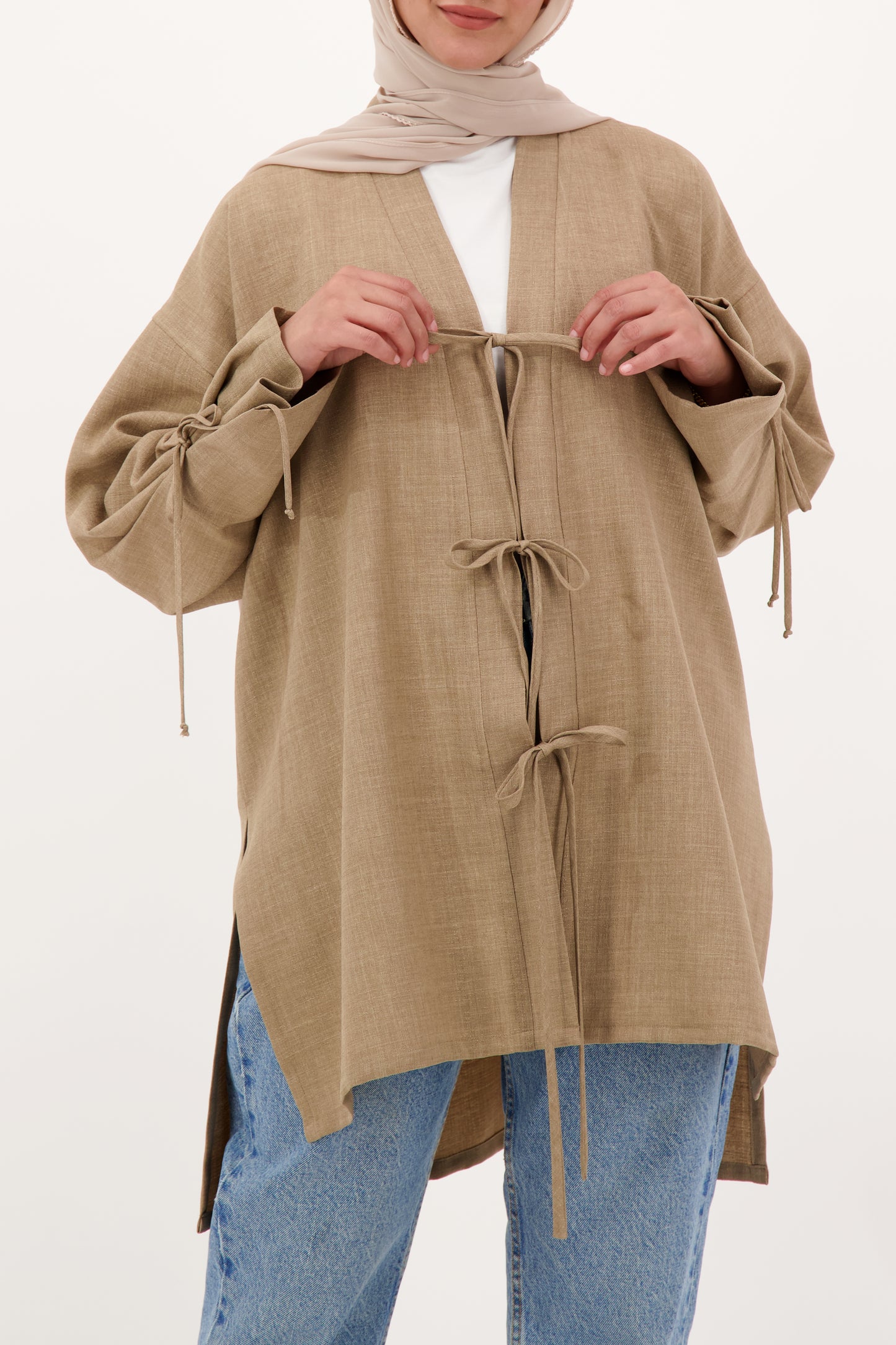 Cinnamon Bowknot Blouse