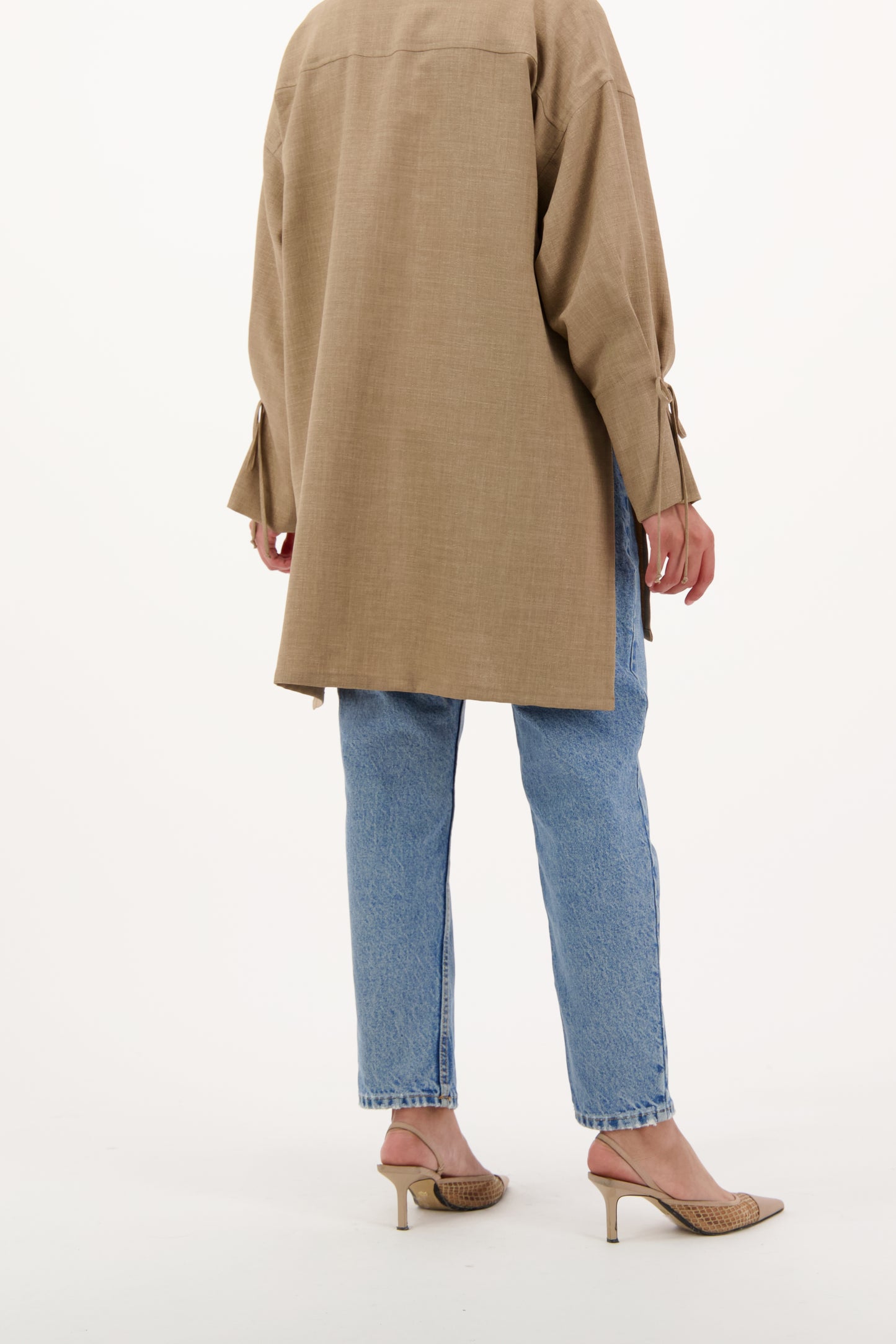 Cinnamon Bowknot Blouse