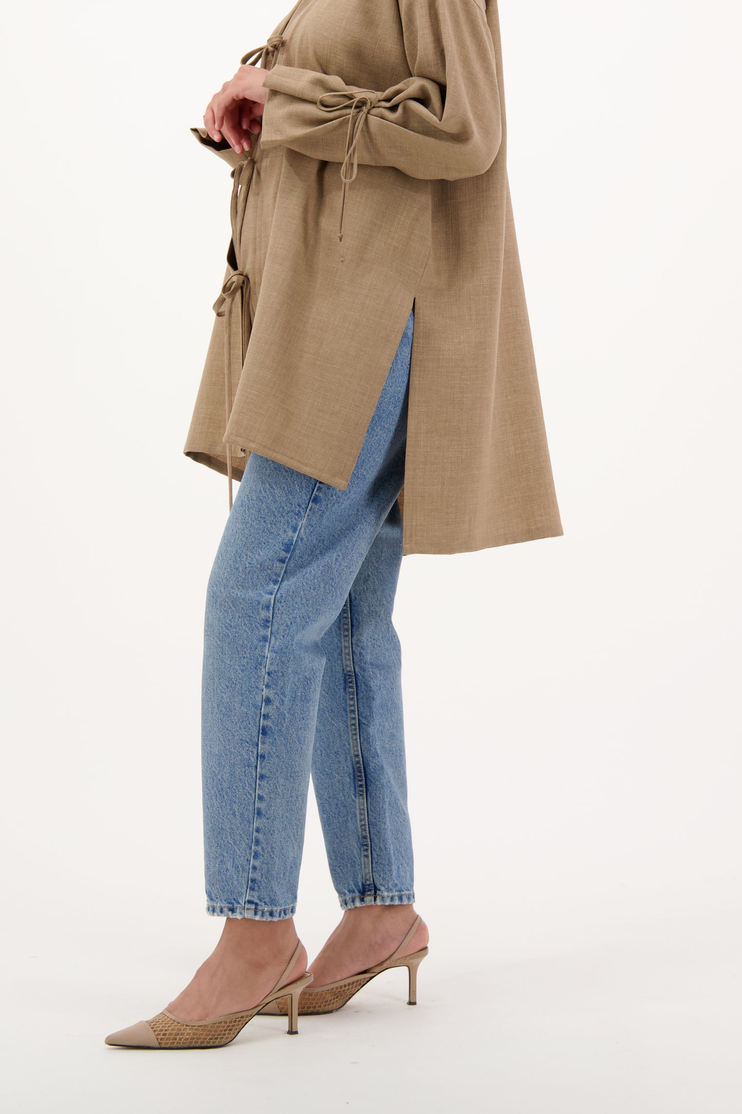 Cinnamon Bowknot Blouse