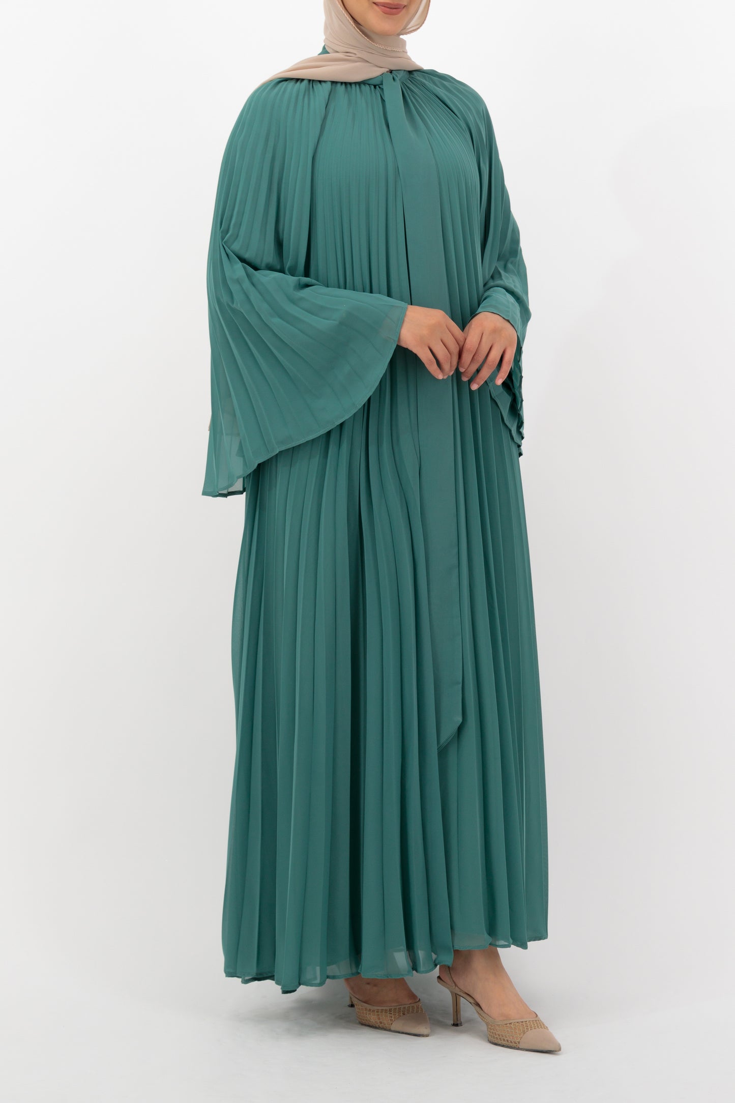 Pleated_Green_Dress
