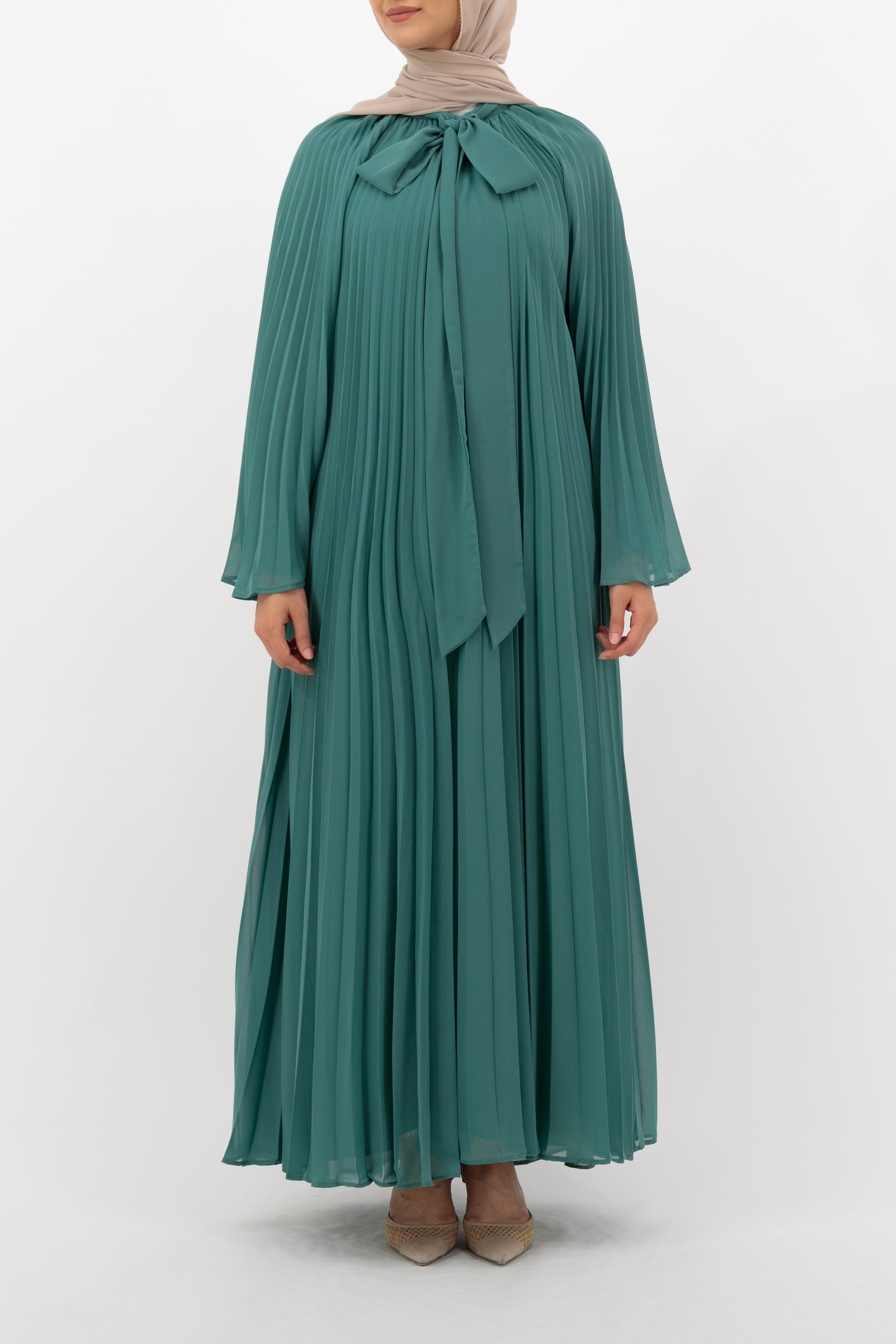 Pleated_Green_Dress