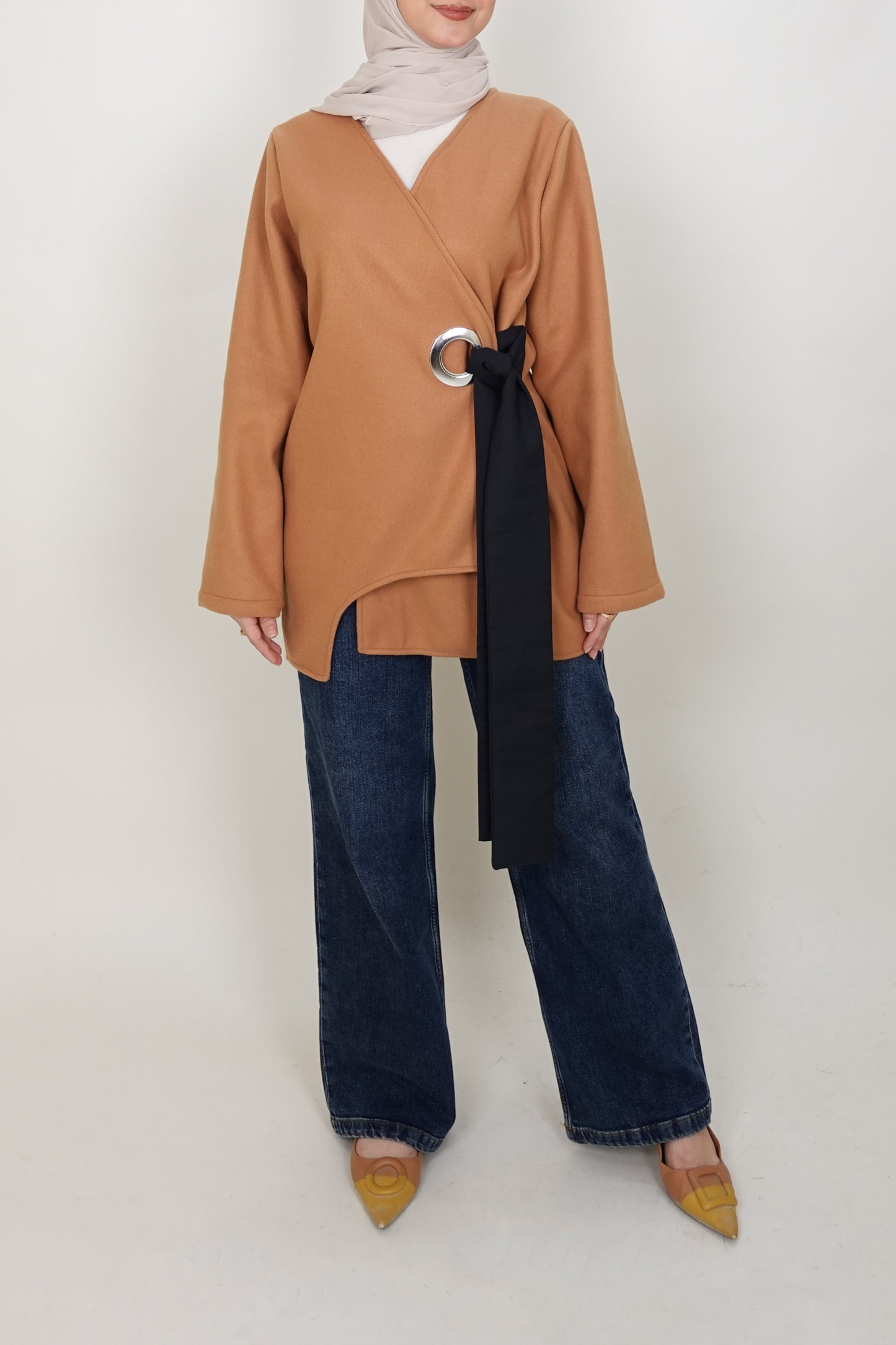 Ringed Wrap Jacket