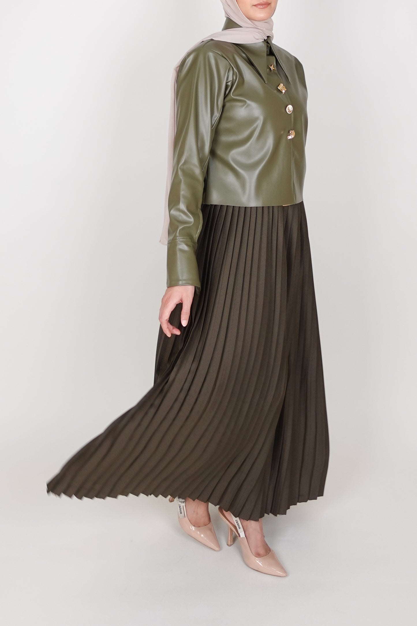 Boujee Leather Dress