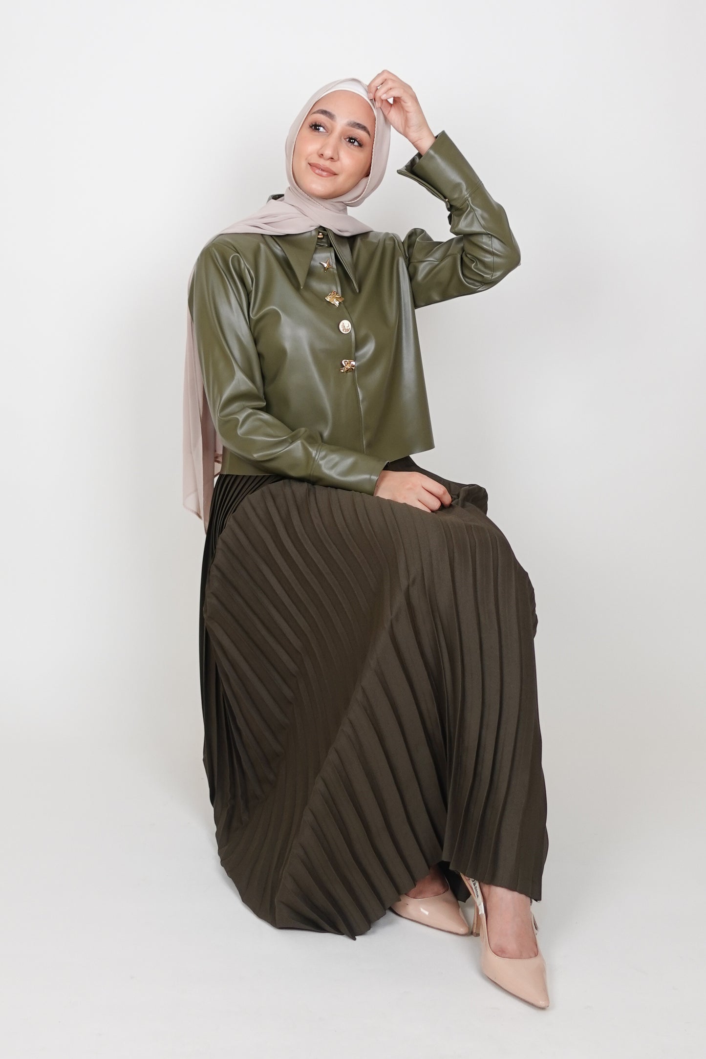 Boujee Leather Dress