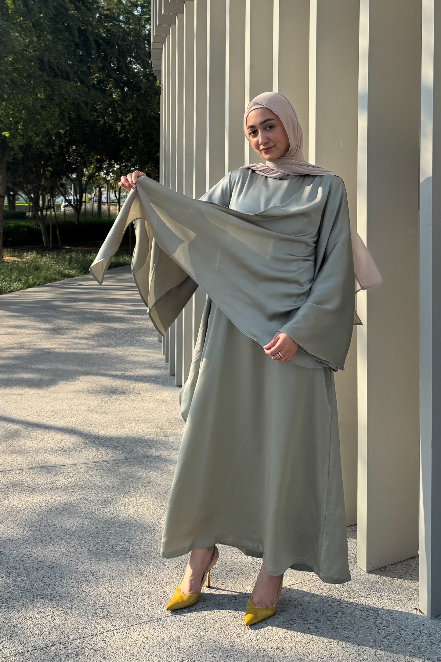 Side-Tie Smooth Dress