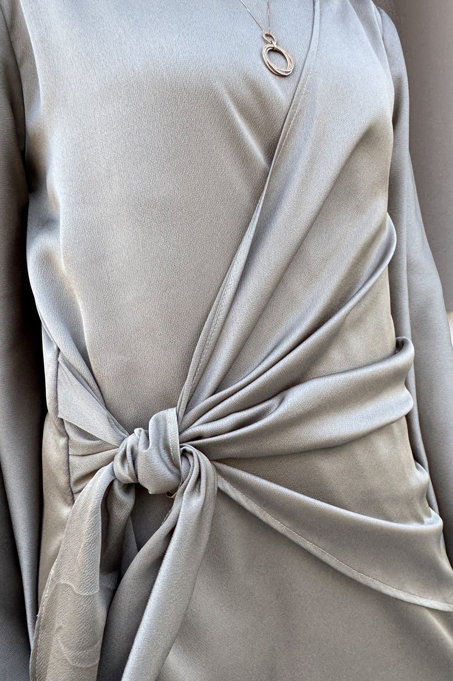 Side-Tie Smooth Dress