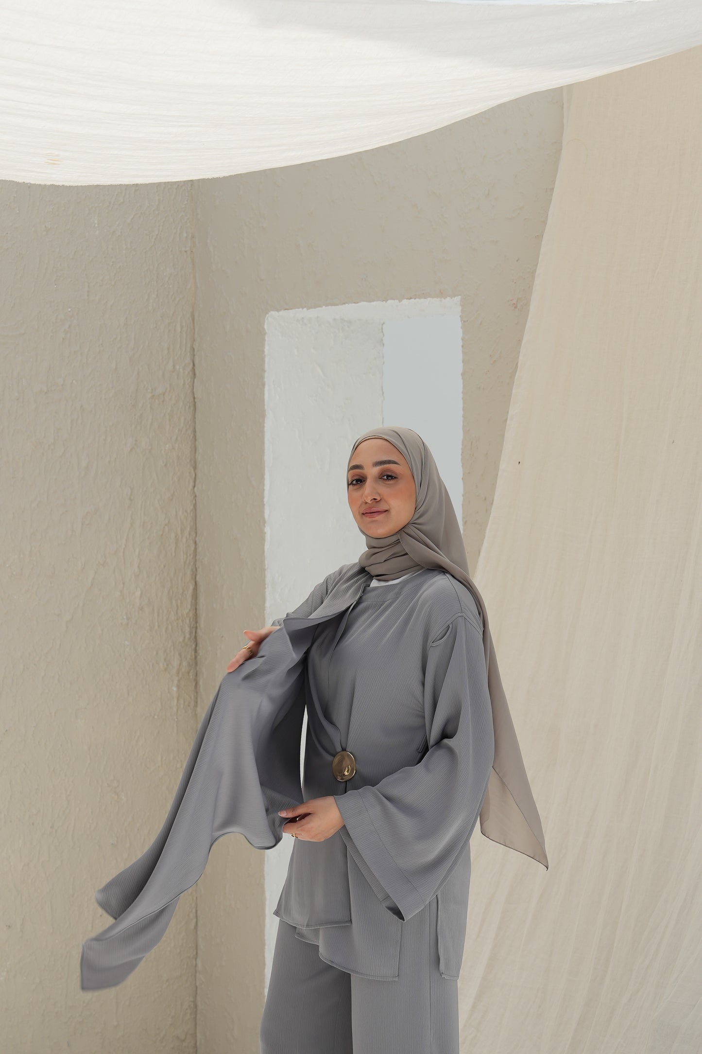 Scarf-Drape Co-ords - Mist Sage