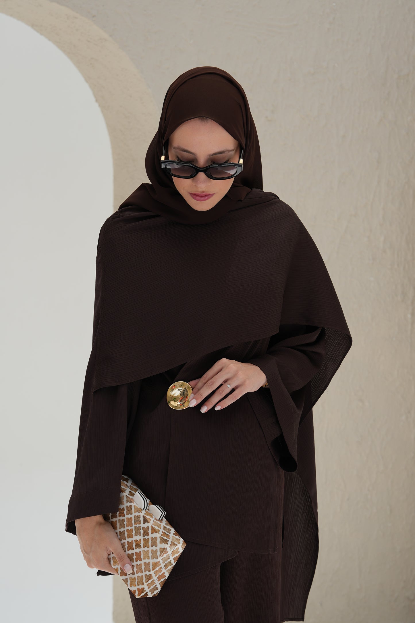 Scarf-Drape Co-ords - Chocolate