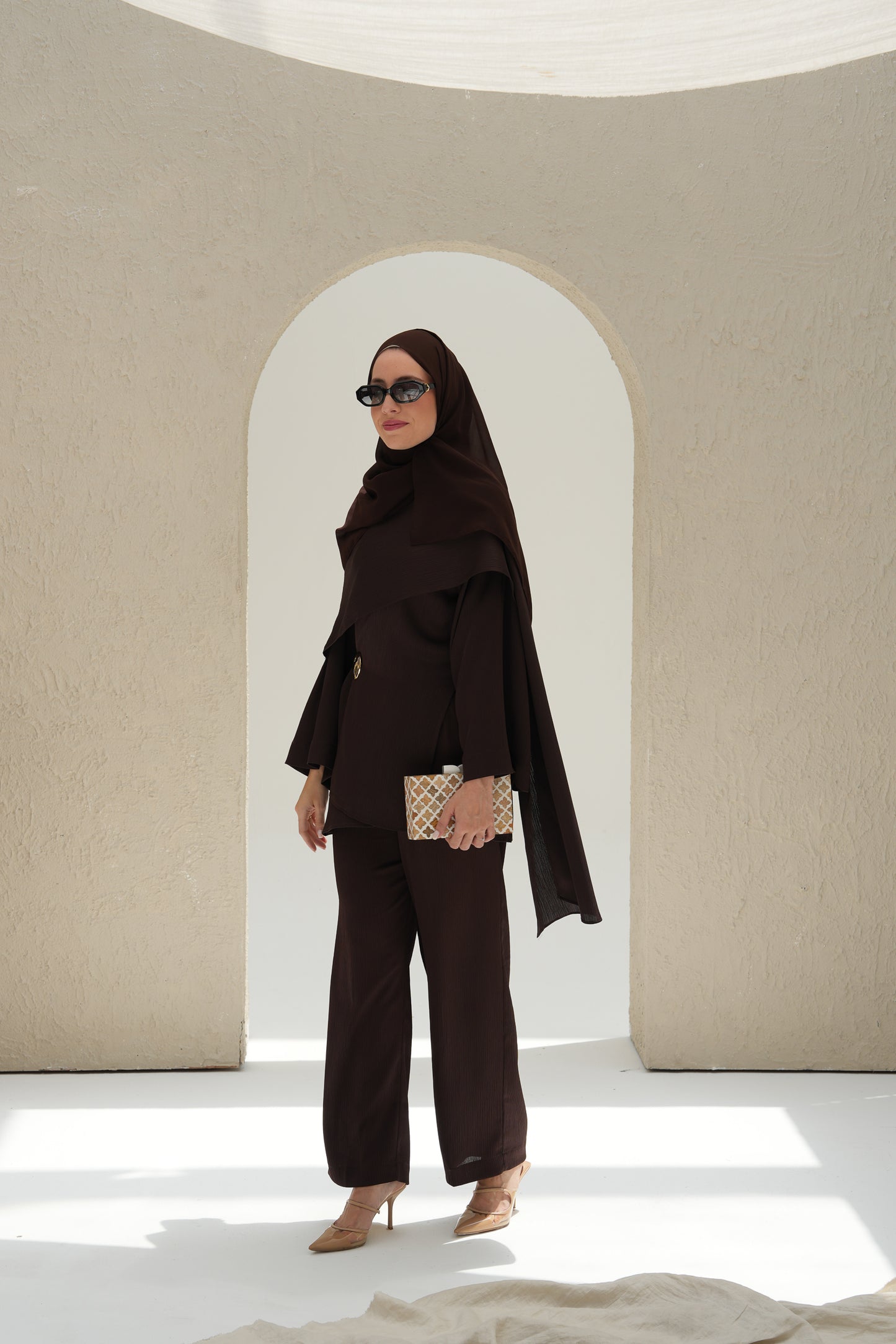 Scarf-Drape Co-ords - Chocolate