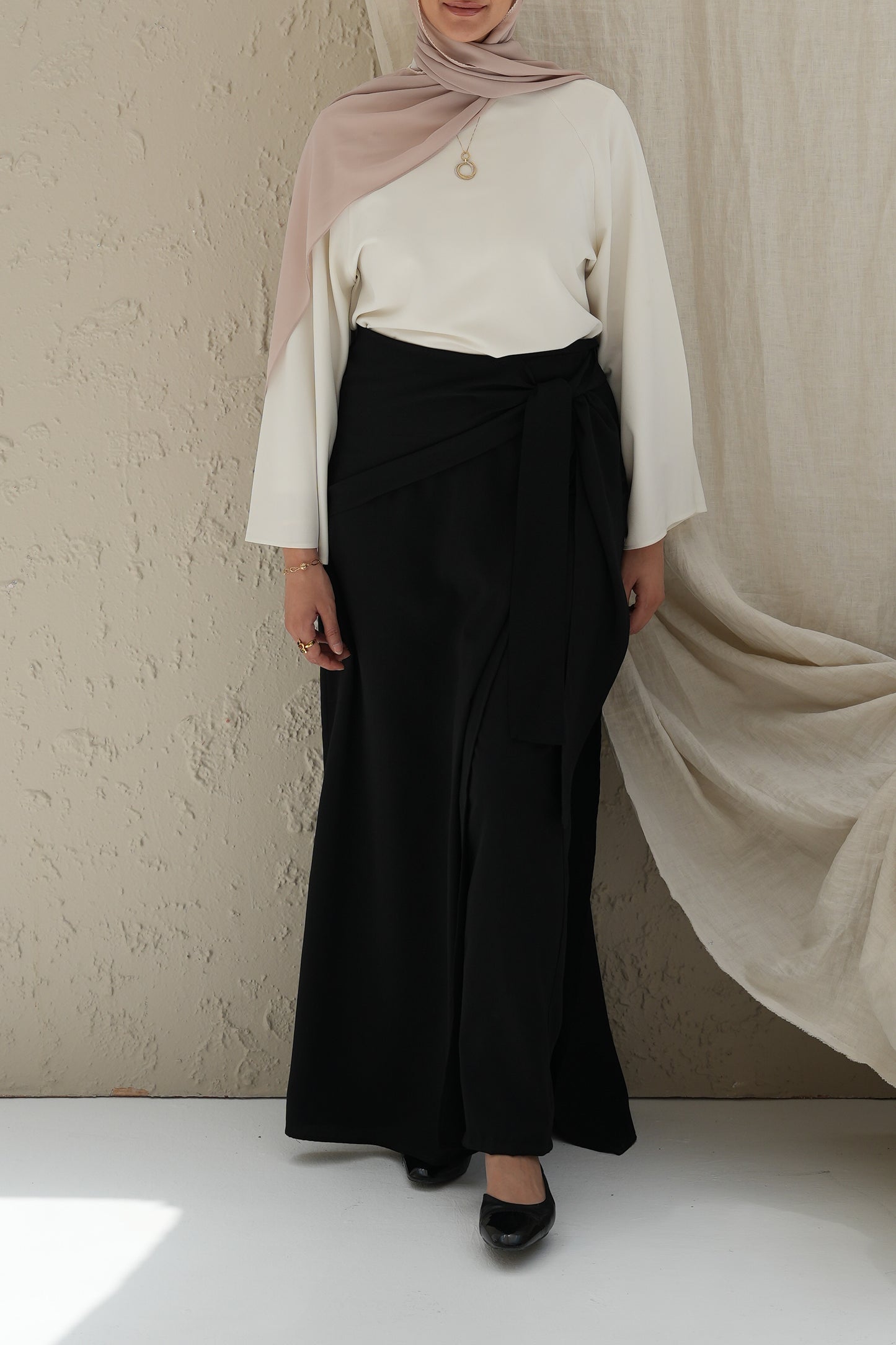 Skirted Trousers - Black
