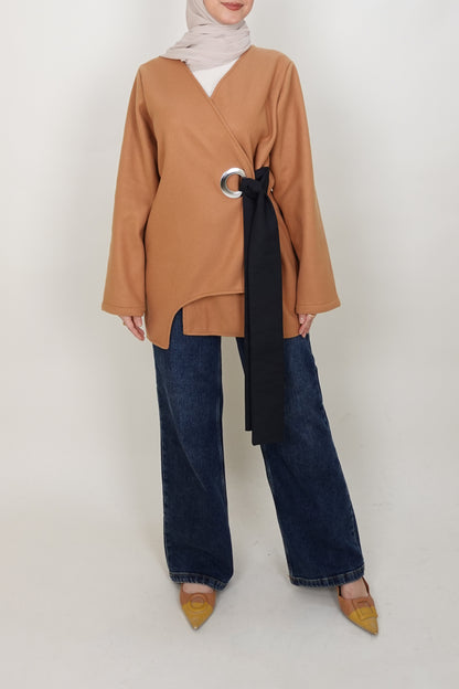 Ringed Wrap Jacket