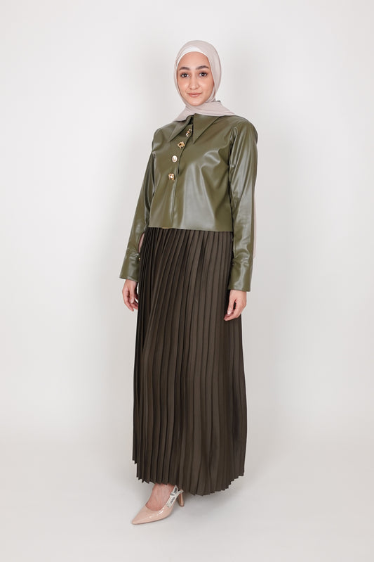 Boujee Leather Dress
