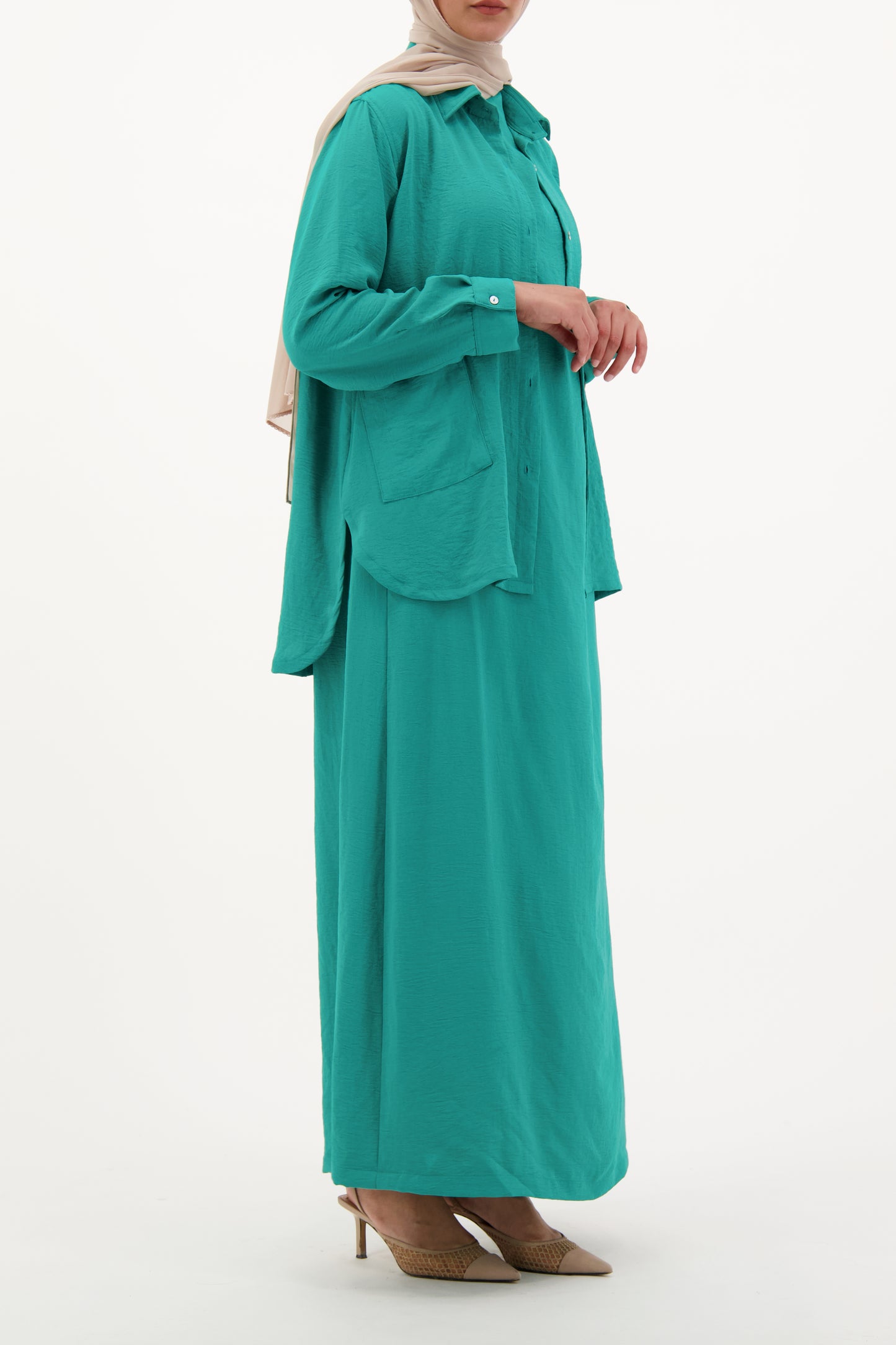 Layered Shirt Dress