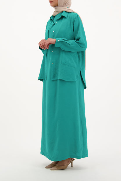 Layered Shirt Dress