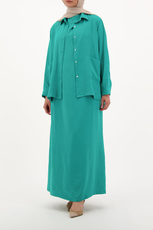 Layered Shirt Dress