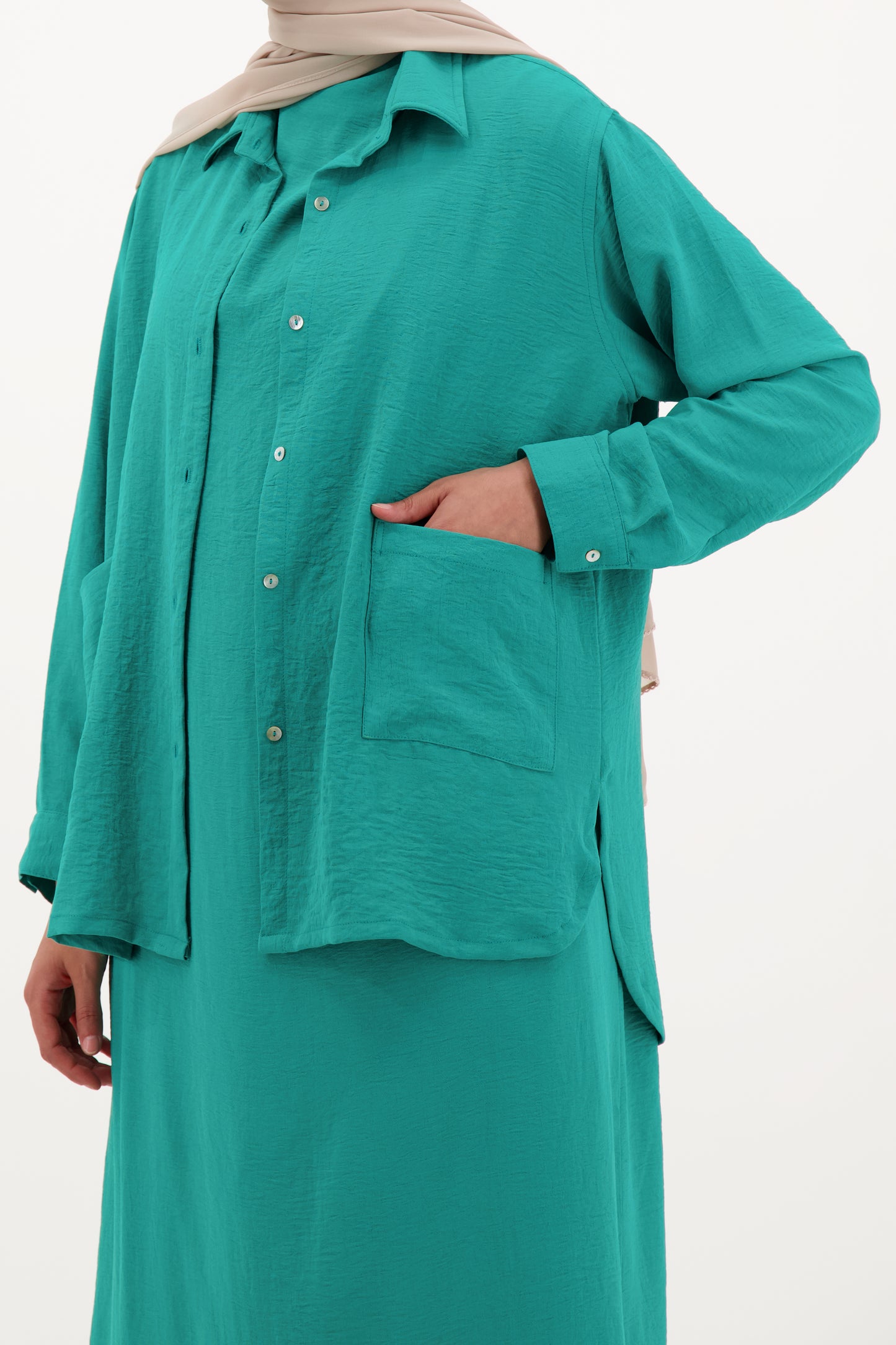 Layered Shirt Dress