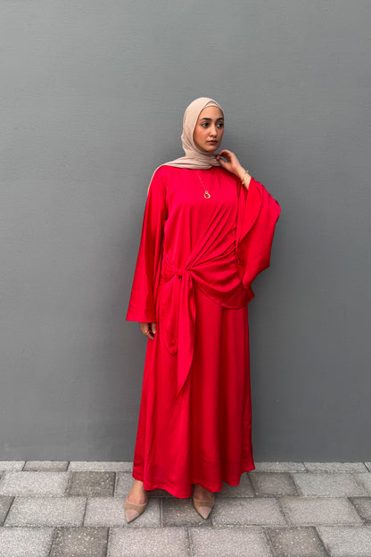 Side-Tie Smooth Dress