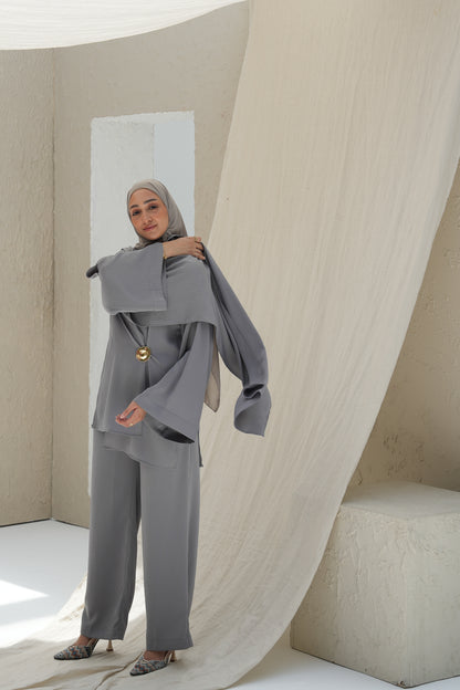 Scarf-Drape Co-ords - Mist Sage