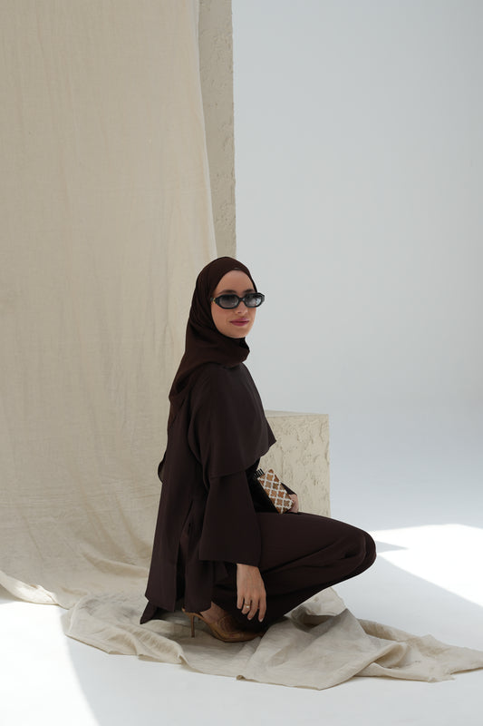 Scarf-Drape Co-ords - Chocolate