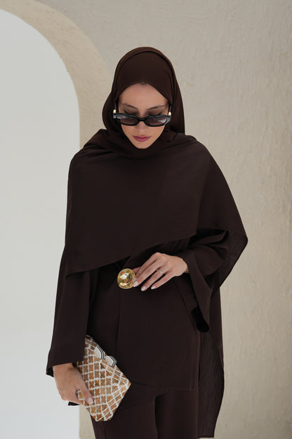 Scarf-Drape Co-ords - Chocolate