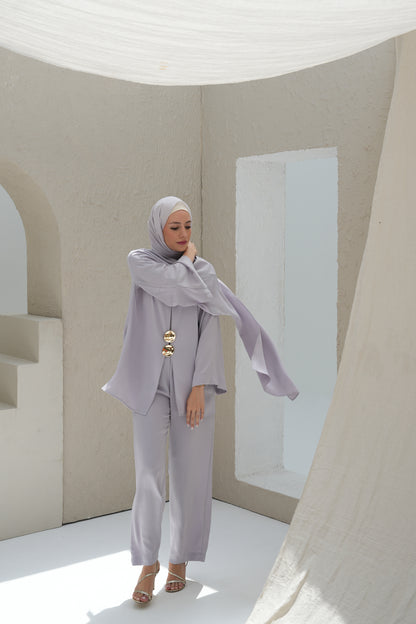Scarf-Drape Co-ords - Lilac