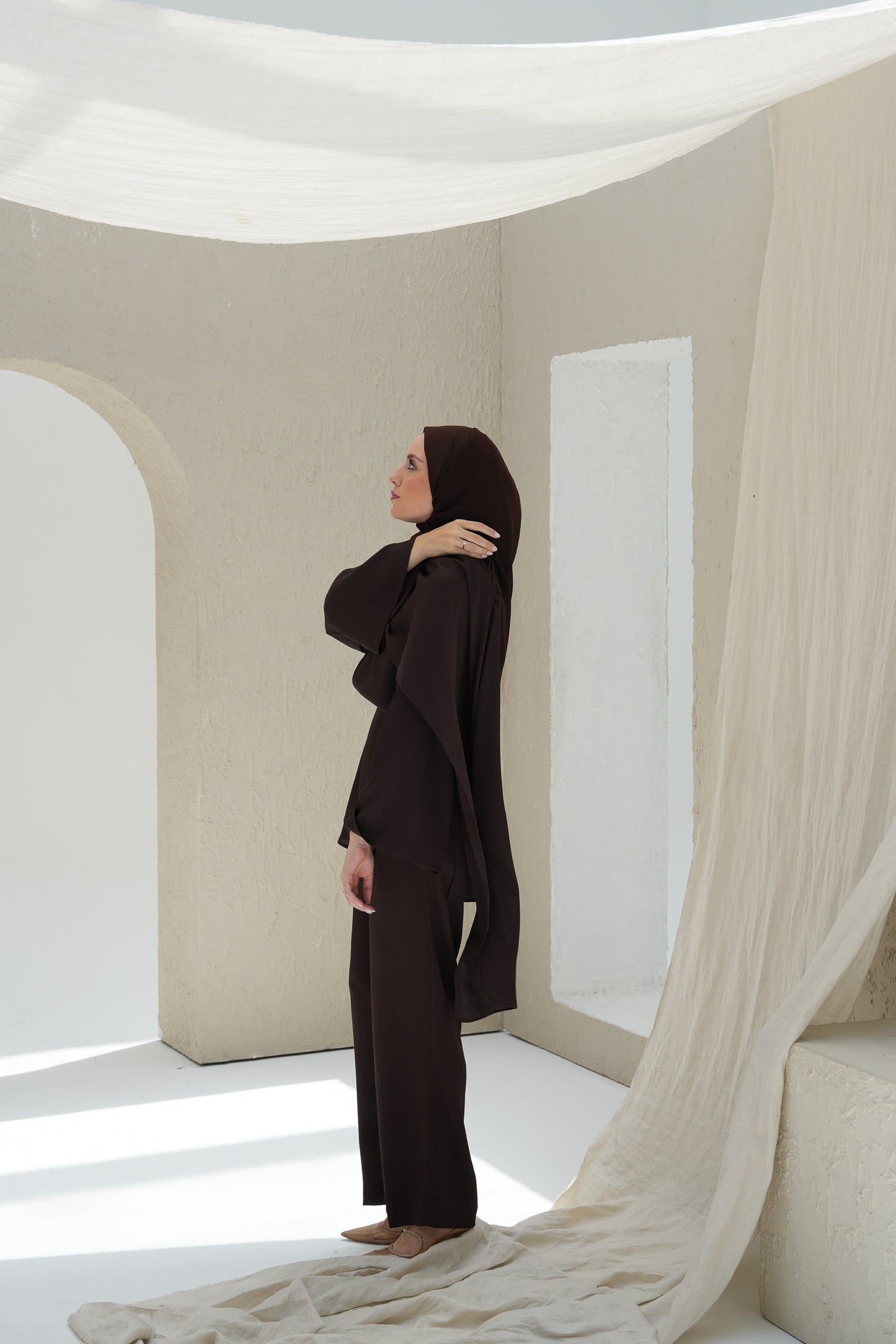 Scarf-Drape Co-ords - Chocolate
