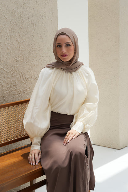 Skirted Trousers - Mocha