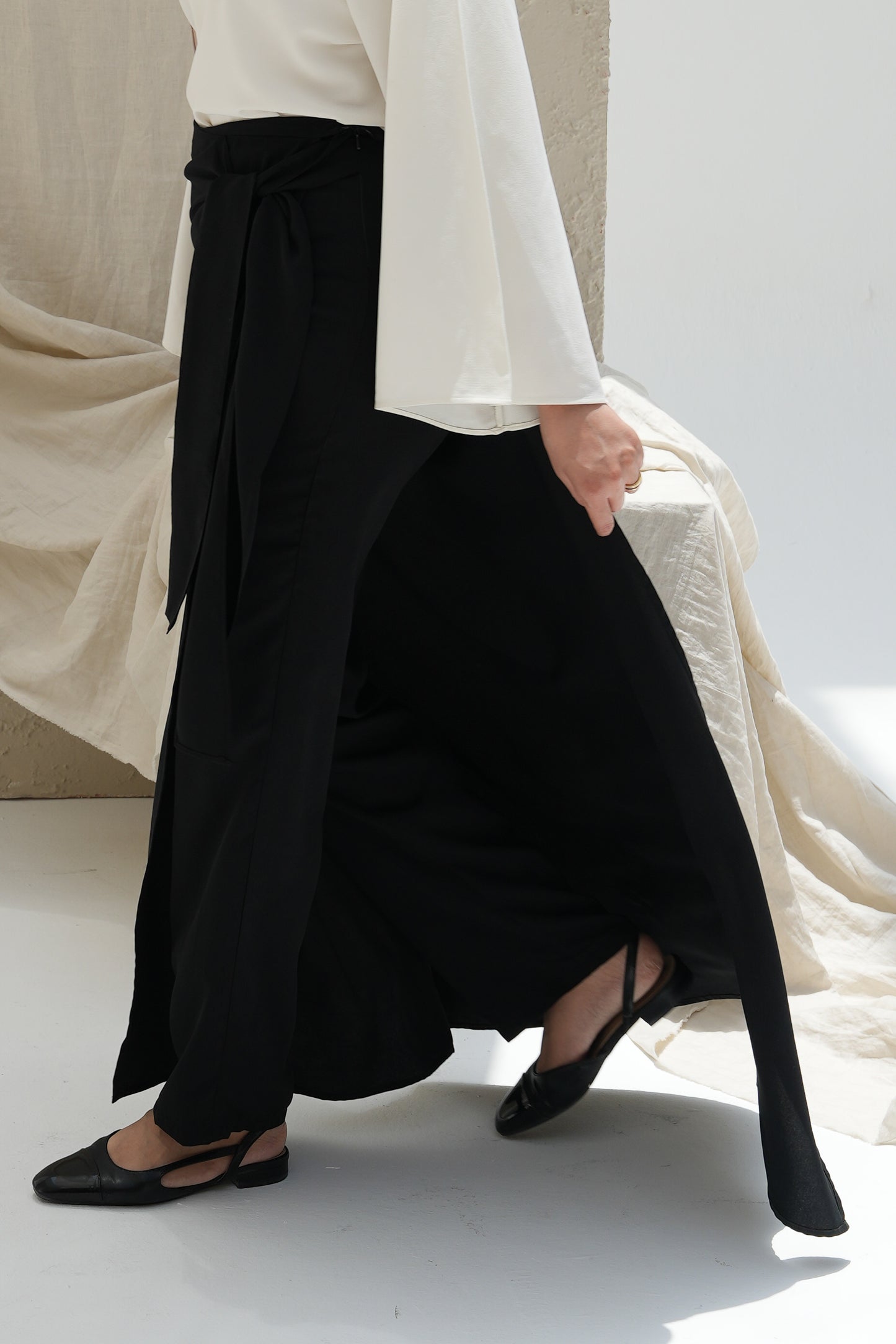 Skirted Trousers - Black