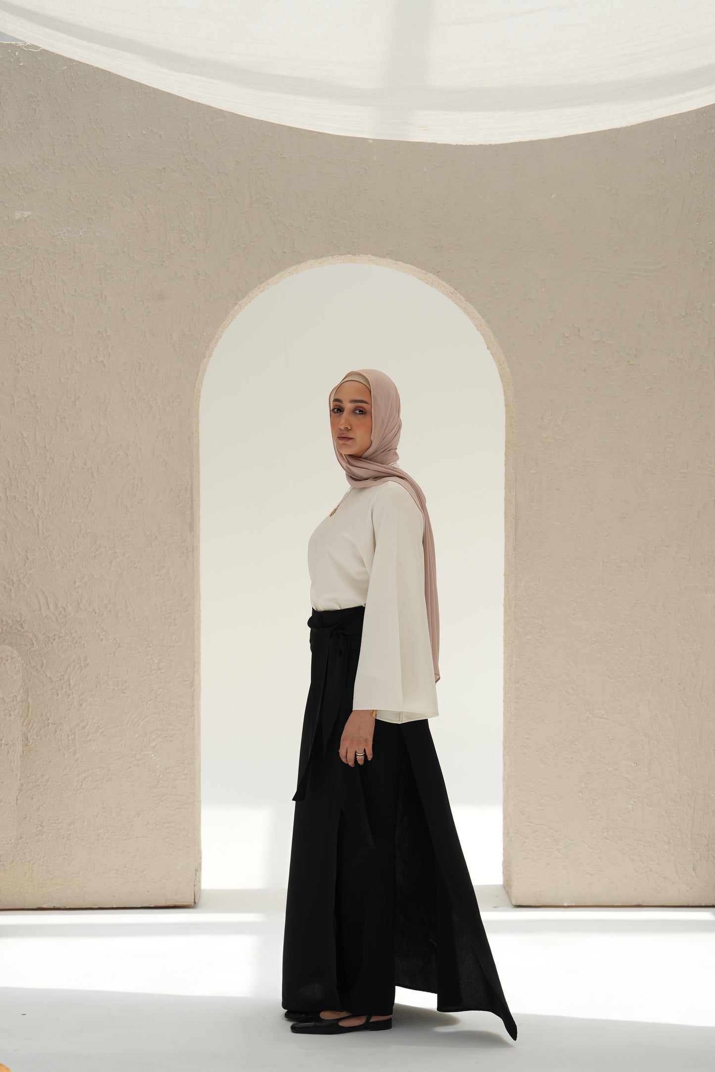 Skirted Trousers - Black