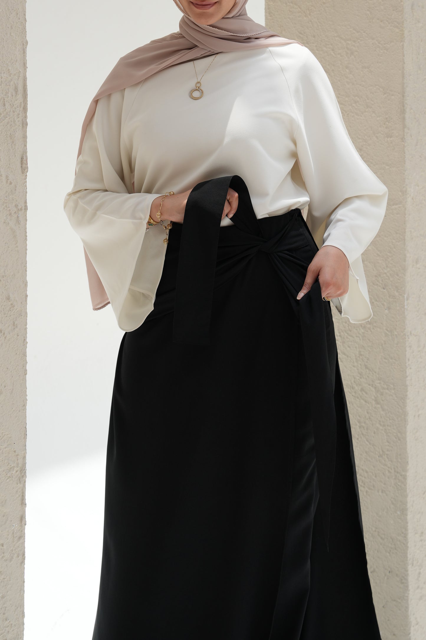 Skirted Trousers - Black