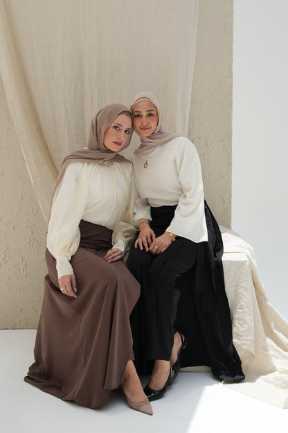 Skirted Trousers - Mocha