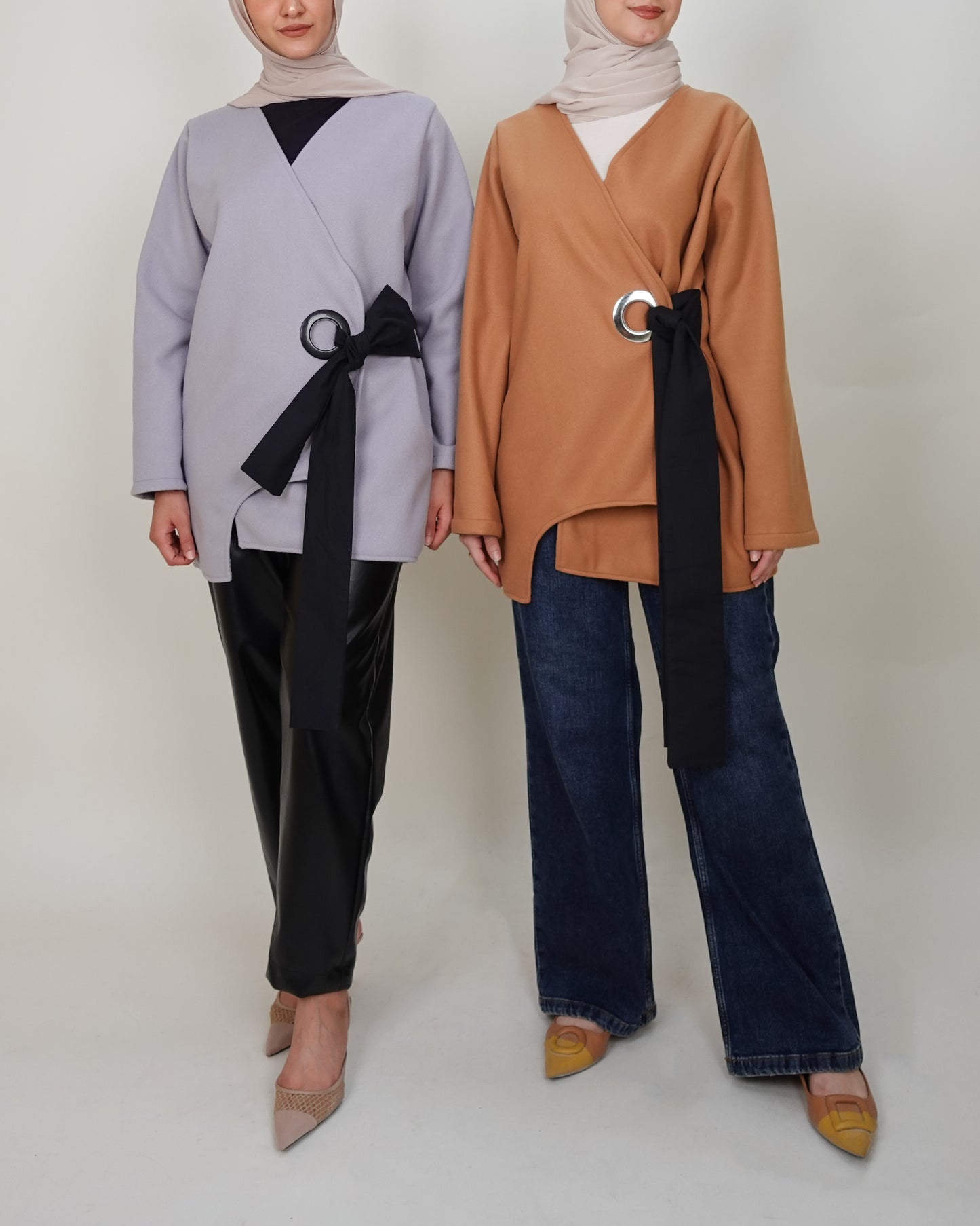 Ringed Wrap Jacket