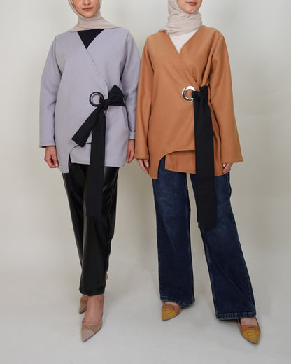 Ringed Wrap Jacket